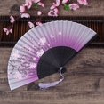 thumbnail image 1 of Cherry Blossom Fans Asian Wedding Favor Party Reception Delicate Folding, 1 of 11