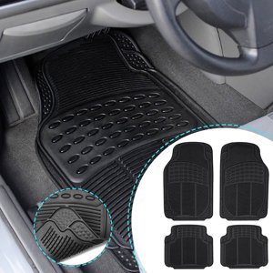 EGNMCR Car Interior Accessories Car Floor Mats Four-piece PVC Non-slip Universal Floor Mats floor mats