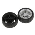 thumbnail image 4 of 2x Simulation Rubber RC Car Model Wheel Tire Tyre Spare Accessories Supplies 40mm, 4 of 8