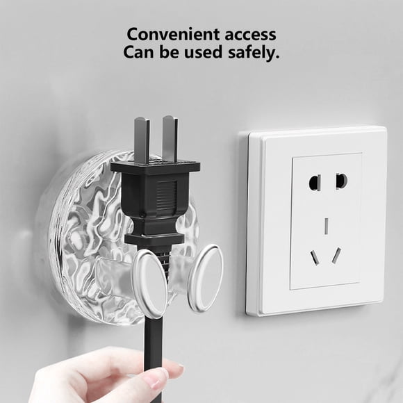 Punch-free Strong Adhesive Multi-function Plug Hook Kitchen Wall Bathroom Socket Storage Container