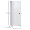 thumbnail image 3 of HOMCOM Garde-Manger de Cuisine 48 Pouces, Armoire de Rangement avec Porte de Grange, Blanc, 3 of 10