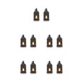 thumbnail image 3 of Baohd 2pack/lot Small Lanterns Decorative Cozy Atmosphere In Any Space Christmas Centerpieces For Tables Black Lanterns How black-2PCS 5Set, 3 of 6