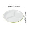 thumbnail image 3 of Binwennn Heat Imitation Porcelain Compartment Fast Food Trays Specifically Designed For School And Unit Canteens Commercial Grade Tableware round Plate Mat round Outdoor Table Set for 4 round Dinner, 3 of 4
