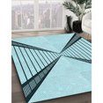 thumbnail image 3 of Ahgly Company Tapis Rectangulaire Lavable en Machine Intérieur Transitionnel Vert Profond, 7 Pieds x 10 Pieds, 3 of 7