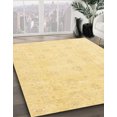 thumbnail image 2 of Ahgly Company Indoor Rectangle Abstract Chrome Gold Yellow Oriental Area Rugs, 2' x 4', 2 of 6