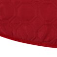 thumbnail image 3 of Northlight 48" Red Quilted Christmas Hexagon Tree Skirt with Velvety Trim, 3 of 4