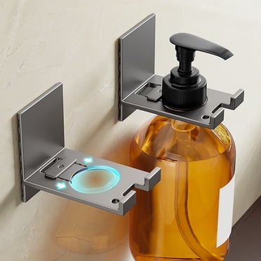 Shower Gel Bottle Rack Hook, Punch Free Wall Mount Self Adhesive Shampoo Bottle Holder for Dish Soap