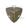 thumbnail image 2 of 12 Pcs Metal Edge Guard, 23mm Decorative Box Corner Cover, Furniture Corner Edges Protector with Mounting Screws, Bronze, 2 of 6