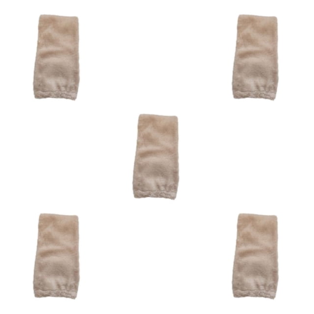 kurtrusly Plush Over Knee Socks Stay Warm In Style Cold Weather Gift Idea Winter Plush Over Knee Socks Fit khaki 5Set