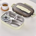 thumbnail image 1 of Fankiway thermal Insulation Bento 4 Grids with Soup Bowl Lunch Box Tableware Set Portable Lunch Box Student Lunch Box Lunch Box for Kids and Adults Bento Box Containers, 1 of 4
