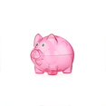 thumbnail image 1 of Boîte d'Épargne PS Portable Réutilisable avec Bouchon Amovible de Rechange Transparente en Forme d'Animal Étui à Monnaie Banque Cadeau d'Anniversaire Rose Rouge G, 1 of 1
