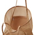 thumbnail image 2 of Mesh Tote Bag Large Mesh Beach Bag Reusable Beach Bag Waterproof Sandproof Base Shoulder Beach Bag with Sturdy Shoulder Strap for Holiday Beach Picnic  17.3 x 15.7 x 5 in, 2 of 9