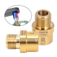 thumbnail image 3 of 1 Pair Left Right Bike Pedal Extender Pedal Extenders Kit Spacers Adapter Gold 16mm, 3 of 9