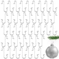 thumbnail image 1 of New Christmas Hook Metal Hook Christmas Christmas Tree S Hook Christmas Stocking S Hook Clear String for Handbag Display Stand Extra Large S Hooks for Ladders Bedroom Organization Ceiling Tile Hooks, 1 of 3