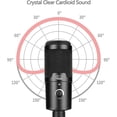 thumbnail image 4 of Xtream M4 Cardioid Condenser USB Microphone with Stand for Recording, Streaming and Meetings, 4 of 6