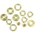 thumbnail image 1 of Lamp Lock Nut, Solid Brass, Assorted, 12-Pk. - 60168, 1 of 1