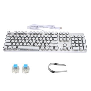 Clavier mécanique, le jeu de touches blanc Plug et jouer le clavier pour le jeu PC Pour ordinateur