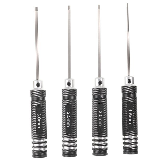 Wweixi 4pcs/set Screw Driver Set High Hardness Wear Resistant With Practical Flexible Rotation Screwdriver Tools black 1Set