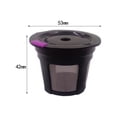 thumbnail image 2 of Reusable K Cups, Universal Refillable Coffee Filters for Single Serve Coffee Maker, 3-Pack of Reusable Pods, Black, 2 of 4