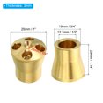 thumbnail image 2 of Unique Bargains Brass Liquid Distributor, 1/2 x 1/4 Inch 4 Hole Copper Joints Refrigerant Liquid Separator, 2 of 5