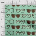 thumbnail image 1 of oneOone Tissu en Viscose Chiffon Vert Mer Lunettes Matériel de Robe de Mode Tissu Imprimé Tissu au Mètre 42 Pouces de Large, 1 of 4