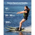 thumbnail image 2 of VEVOR Ensemble de Skis Nautiques de 67 Pouces pour Adultes avec Fixations Réglables X-9, 2 of 9