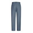 thumbnail image 4 of Ketyyh-chn99 Mens Cotton Linen Drawstring Pants Mens Cotton Pants Trousers Straight Suit Pants Solid Color Office Pants Light Pants Size for L,Light Blue, 4 of 5