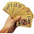 thumbnail image 5 of Peeplvalue Gold Plated Poker Playing Cards Pack Of 4 | Pure Pvc Table Cards - Golden | Gift For Family & Friends | Waterproof Playing Cards, 5 of 5