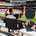 thumbnail image 4 of Garvee 20.5" Wide Stadium Seats with Back Support, 6 Adjustable Angle, Pockets, Cup Holders, Gray, 4 of 7