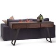 thumbnail image 2 of Allora Table Console Contemporaine en Brun Charbon Vieilli, 2 of 5