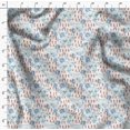 thumbnail image 4 of Soimoi Moss Georgette Fabric Snowflake & Polar Bear Animal Printed Fabric 1 Yard 42 Inch Wide, 4 of 5