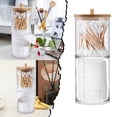 thumbnail image 2 of TIELUTT Support de Tampons avec Couvercle Distributeur en Acrylique Q Embout Organisateur Alimentaire pour Réfrigérateur Rangement Transparent pour Placard Contenants Alimentaires Transparents avec Couvercles Idées de Rangement de Cuisine Canisters de Rangement pour Garde-Manger, 2 of 7