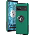 thumbnail image 1 of KOMI for Google Pixel 7 Case, Slim Fit Shockproof Protective Case for Pixel 7, Military-Grade Drop Protection with Ring Kickstand [Magnetic Car Mount Feature] Case for Google Pixel 7-Green, 1 of 5