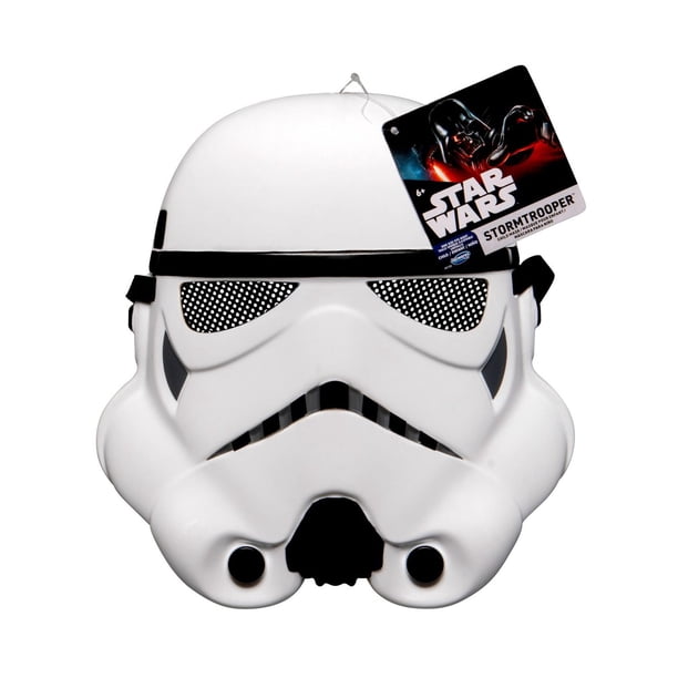 STAR WARS Stormtrooper Mask - 3D Plastic Mask with Eye Holes and