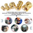 thumbnail image 5 of Wekity M4x12mm Female Thread Knurled Nuts Hx6mm OD Brass Threaded Insert Embedment Nuts Hydraulic Welded Joint Injection Molding Assortment Kit for 3D Printing Injection Molding 30PCS-0621, 5 of 5