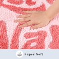 thumbnail image 4 of Yonchic Get Naked Bathroom Rugs, Soft Thick Microfiber Rug, Funny Cute Pink Strawberry Bath Mats, 20"x32" Water Absorbent Non Slip Washable Mat, 4 of 7