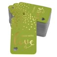 thumbnail image 1 of Inkdotpot Real Gold Foil Made With Love Text Tags Favor Hang Paper Tags 50 Pack, 1 of 6