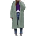 thumbnail image 2 of LOVZFMLL Vestes pour Femmes Manteau à Manches Longues en Cheveux d'Agneau Col Chaud, 2 of 5