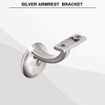 thumbnail image 4 of Uxcell Anti-Rust Hand Rail Bracket, Hand Stairway Railing Brackets for Home Stair Support, 6Pcs, Brushed Satin Nickel, 4 of 6