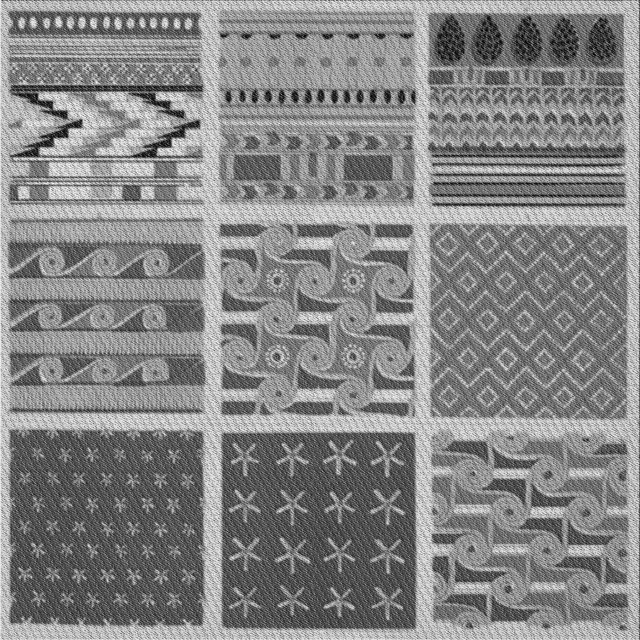 Ahgly Company Tapis d'Intérieur Lavable en Machine Carré Gris Nuage Gris, 6 Pieds Carré