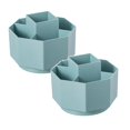 thumbnail image 1 of Oleegame 2PC Spoon And Lid Rest Pen Holder Large Capacity Desktop Office Student Dormitory Desktop Cosmetics Storage Box Brush Holder Pen Box Green, 1 of 9