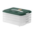thumbnail image 2 of Storage Containers Plastic Cookie Containers Stackable Cookie Dumpling Storage Box Containers with Lids Airtight Leftover Storage Food Storage Meal Prep Food Containers Freezer Storage Lunch Storage, 2 of 7