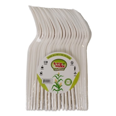Verka Greenline Compostable Forks, 20 Pieces
