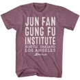 thumbnail image 1 of Bruce Lee T-Shirt pour Adulte Simple Léger Bourgogne Chiné 3TG, 1 of 2