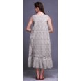 thumbnail image 2 of Bimba White4 Papillon à Pois et Chemises de Nuit en Coton Imprimées pour Femmes Robe Sans Manches Tenue de Nuit Robe Maxi XXX-Large, 2 of 6