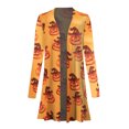 thumbnail image 3 of Honganda Cardigan Imprimé Halloween pour Femmes, Manteau Ample à Manches Longues, 3 of 7
