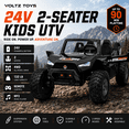 thumbnail image 2 of VOLTZ TOYS UTV 24 V pour Enfants à 2 Places - Buggy des Dunes Tout-Terrain Réaliste avec Pneus EVA, Suspension à Ressorts, Télécommande et Musique - Noir, 2 of 8