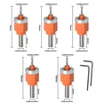 thumbnail image 4 of yeacher Ensemble de Perceuse à Fraise de Précision avec Roulements pour le Travail du Bois – 5 Pcs avec Boîte de Rangement, Pinces Sans Perçage, Forstner Bits Multi-Tailles (2.8/3/3.2/3.5/4mm), 4 of 5