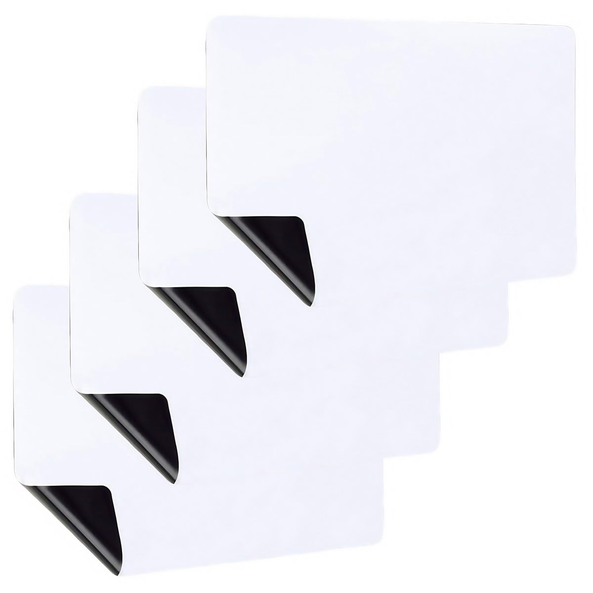 Magnetic Whiteboard Film For Refrigerator, Office And Classroom Use, Reusable Dry Erase Message Board Sticker, Stain-Resistant for Surface For Notes And Charts, 4 Pack