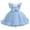 Sky Blue, variant on XIMIN Flower Girl Elegant Pleated Dress Pageant Kids Sleeveless Princess Gown Wedding Christmas Holiday Formal Birthday Party Dresses Ball Gown